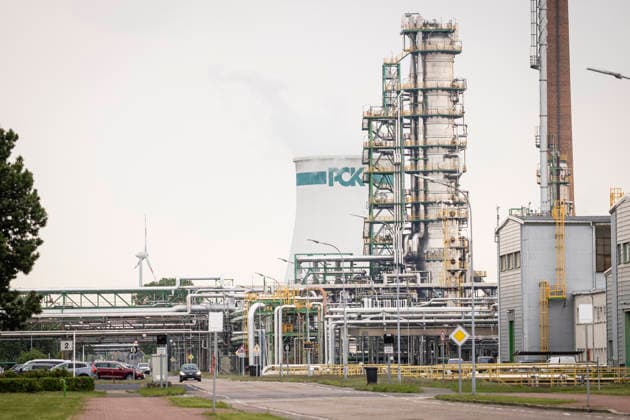 PCK Raffinerie GmbH, Erdoelverarbeitungswerk, Schwedt. 11.05.2026. Schwedt Deutschland Copyright: xJulianexSonntagx