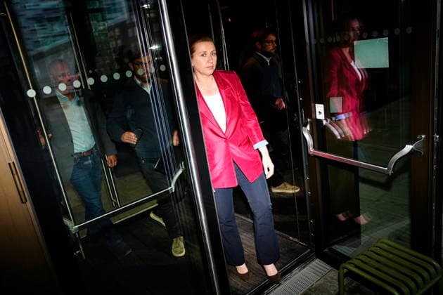 Denmark government negotiations Acting Danish Prime Minister Mette Frederiksen arrives for a meeting with appointed royal investigator Troels Lund Poulsen on negotiations to form a government, in Copenhagen, Denmark, Monday, May 11, 2026. (Photo: Mads Claus Rasmussen Scanpix 2026) , Copenhagen Denmark Copyright: MadsxClausxRasmussenx spdk20260511-140250-L