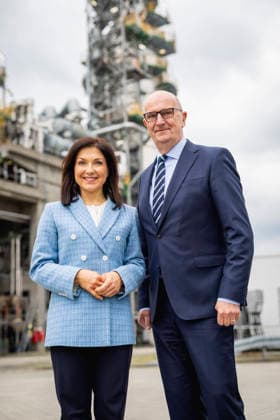 Bundeswirtschaftsministerin Katherina Reiche (CDU) besucht gemeinsam mit Brandenburgs Ministerpraesident Dietmar Woidke (SPD) die PCK Raffinerie in Schwedt, 11.05.2026. Fotografiert im Auftrag des BMWE Schwedt Deutschland Copyright: xJulianexSonntag BMWEx