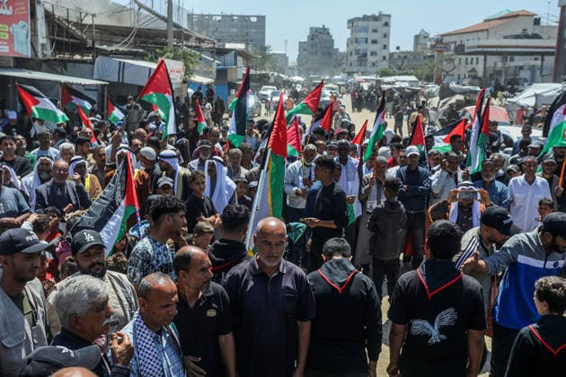 Palestinians attend the National Return Festival held within the 78th anniversary of the Nakba KHAN YUNIS, GAZA, PALESTINE - MAY 11: Palestinians gather to attend the ‘National Return Festival’ organized by the Department of Refugee Affairs affiliated with the Palestine Liberation Organization to commemorate the 78th anniversary of the Nakba in Khan Yunis, Gaza, Palestine on May 11, 2026. Abed Rahim Khatib Anadolu Khan Yunis Gaza. Editorial use only. Please get in touch for any other usage.  Copyright: x2026xAnadoluxAbedxRahimxKhatibx