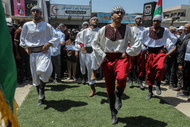 Palestinians attend the National Return Festival held within the 78th anniversary of the Nakba KHAN YUNIS, GAZA, PALESTINE - MAY 11: Palestinians gather to attend the ‘National Return Festival’ organized by the Department of Refugee Affairs affiliated with the Palestine Liberation Organization to commemorate the 78th anniversary of the Nakba in Khan Yunis, Gaza, Palestine on May 11, 2026. Abed Rahim Khatib Anadolu Khan Yunis Gaza. Editorial use only. Please get in touch for any other usage.  Copyright: x2026xAnadoluxAbedxRahimxKhatibx
