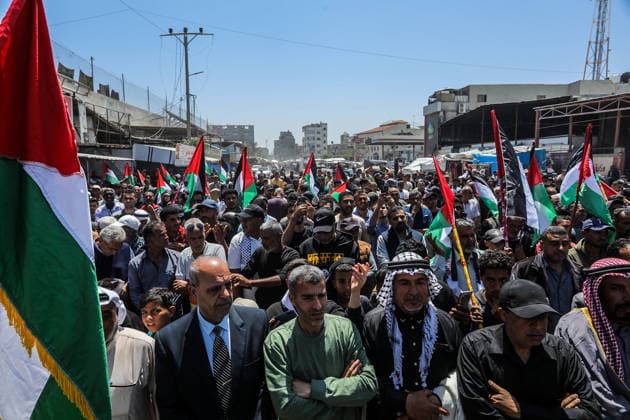 Palestinians attend the National Return Festival held within the 78th anniversary of the Nakba KHAN YUNIS, GAZA, PALESTINE - MAY 11: Palestinians gather to attend the ‘National Return Festival’ organized by the Department of Refugee Affairs affiliated with the Palestine Liberation Organization to commemorate the 78th anniversary of the Nakba in Khan Yunis, Gaza, Palestine on May 11, 2026. Abed Rahim Khatib Anadolu Khan Yunis Gaza. Editorial use only. Please get in touch for any other usage.  Copyright: x2026xAnadoluxAbedxRahimxKhatibx