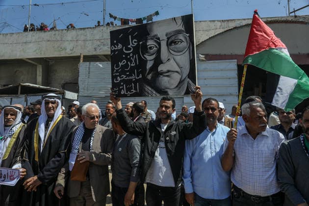Palestinians attend the National Return Festival held within the 78th anniversary of the Nakba KHAN YUNIS, GAZA, PALESTINE - MAY 11: Palestinians gather to attend the ‘National Return Festival’ organized by the Department of Refugee Affairs affiliated with the Palestine Liberation Organization to commemorate the 78th anniversary of the Nakba in Khan Yunis, Gaza, Palestine on May 11, 2026. Abed Rahim Khatib Anadolu Khan Yunis Gaza. Editorial use only. Please get in touch for any other usage.  Copyright: x2026xAnadoluxAbedxRahimxKhatibx