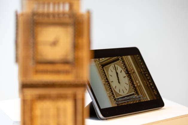 London Craft Week: Bamboo Replica of Big Ben at Royal Society of Sculptors, London, UK 11 May 2026 Bamboo replica of Big Ben on display at the Royal Society of Sculptors, London, UK, on 11 May 2026, during London Craft Week. The 74cm tower is the work of young Hong Kong contemporary artist InkgÅ Lam, crafted using a century-old bamboo technique originally developed for making traditional steamers, and is presented as part of the Crafts on Peel exhibition showcasing master artisans and rising makers from across Greater China., Credit:Pete Speller Avalon  Copyright: xPetexSpellerx xAvalonx 1098119353