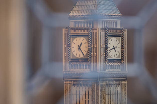 London Craft Week: Bamboo Replica of Big Ben at Royal Society of Sculptors, London, UK 11 May 2026 Bamboo replica of Big Ben on display at the Royal Society of Sculptors, London, UK, on 11 May 2026, during London Craft Week. The 74cm tower is the work of young Hong Kong contemporary artist InkgÅ Lam, crafted using a century-old bamboo technique originally developed for making traditional steamers, and is presented as part of the Crafts on Peel exhibition showcasing master artisans and rising makers from across Greater China., Credit:Pete Speller Avalon  Copyright: xPetexSpellerx xAvalonx 1098119392