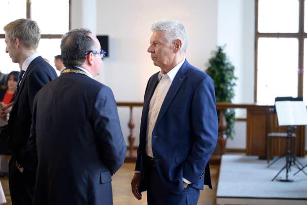 v.l. Clemens Baumgärtner und Dieter Reiter - Festliche Eröffnungssitzung des Stadtrats der Landeshauptstadt München - Amtperiode 2026 bis 2032 im Festsaal des alten Rathaus, München 11.05.2026