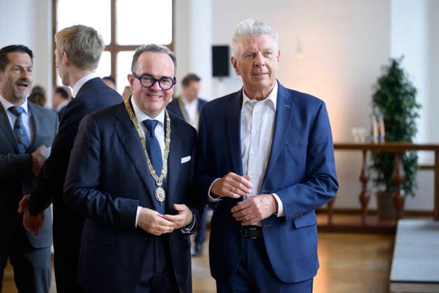 v.l. Clemens Baumgärtner und Dieter Reiter - Festliche Eröffnungssitzung des Stadtrats der Landeshauptstadt München - Amtperiode 2026 bis 2032 im Festsaal des alten Rathaus, München 11.05.2026