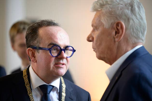 v.l. Clemens Baumgärtner und Dieter Reiter - Festliche Eröffnungssitzung des Stadtrats der Landeshauptstadt München - Amtperiode 2026 bis 2032 im Festsaal des alten Rathaus, München 11.05.2026