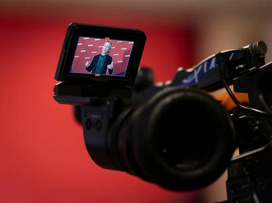 Ines Schwerdtner, Vorsitzende der Partei Die Linke, aufgenommen im Rahmen einer Pressekonferenz in Berlin, 11.05.2026. Berlin Deutschland Copyright: xYonaxElsnerx