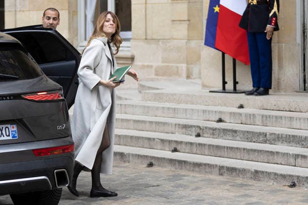 Ministerial Meeting on Hantavirus at Matignon - Paris Maud Bregeon, the government spokesperson, arrives at the Hotel de Matignon for a briefing on the hantavirus in Paris on 11 May 2026. Photos by Jeremy Paoloni ABACAPRESS.COM Paris France  Copyright: xPaolonixJeremy ABACAx
