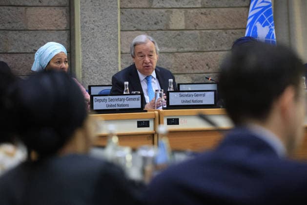 UN Secretary-General Antonio Guterres attends groundbreaking ceremony in Nairobi NAIROBI, KENYA - MAY 11: United Nations Secretary-General Antonio Guterres attends the groundbreaking ceremony for a new 340 million dollar complex at the United Nations headquarters in Nairobi, Kenya, on May 11, 2026. Guterres and Ruto laid the foundation stone for a new conference facility and inaugurated modern office buildings as part of one of the UN’s largest infrastructure investments in Africa outside peacekeeping operations. Lucas Mukasa Anadolu Nairobi Kenya. Editorial use only. Please get in touch for any other usage.  Copyright: x2026xAnadoluxLucasxMukasax