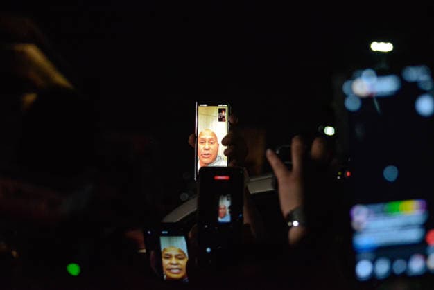 May 12, 2026, Bacoor, Cavite, Philippines: Philippine War on Drugs enforcer and Senator Ronald Bato De la Rosa hides in Senate building to evade ICC arrest warrant issued on May 11, 2026, in Manila.....ICC confirmed the warrant that day, prompting De la Rosa to flee into the Senate building in Manila, triggering a lockdown under Senate protection. Bacoor Philippines  - ZUMAm340 20260512_zip_m340_001 Copyright: xZedrichxXylakxMadridx