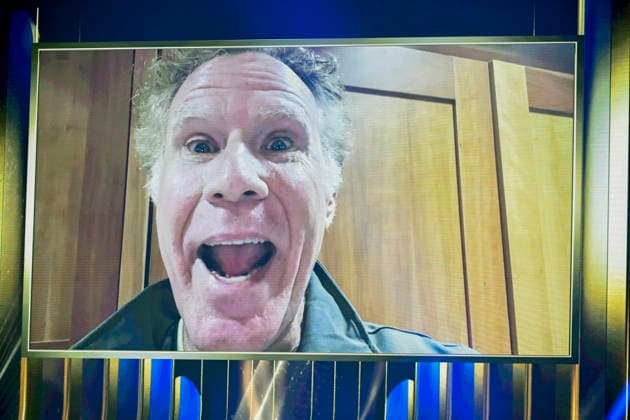 VIENNA, AUSTRIA 20260511 American actor Will Ferrell appears on screen during the second rehearsal for the semi-final 1 of the 70th edition of the Eurovision Song Contest ESC at the Wiener Stadthalle in Vienna, Austria, on Monday, May 11, 2026 VIENNA AUSTRIA x10070x  Copyright: xJessicaxGow TTx EUROVISION 2026 GENREP 2 SEMIFINAL 1 HRR5CjCSXFk