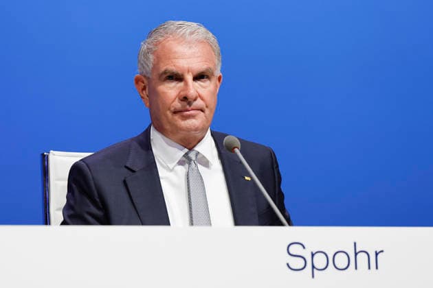 Carsten Spohr bei der Hauptversammlung der Deutschen Lufthansa AG in der Messe Frankfurt, Halle 5.1 & Congress Center. Frankfurt, 12.05.2026