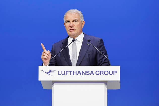 Carsten Spohr bei der Hauptversammlung der Deutschen Lufthansa AG in der Messe Frankfurt, Halle 5.1 & Congress Center. Frankfurt, 12.05.2026