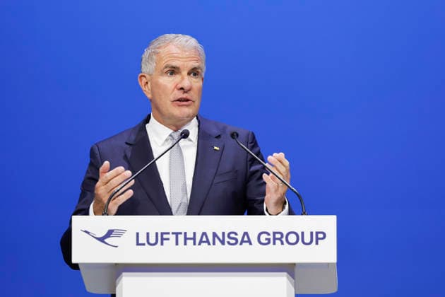 Carsten Spohr bei der Hauptversammlung der Deutschen Lufthansa AG in der Messe Frankfurt, Halle 5.1 & Congress Center. Frankfurt, 12.05.2026
