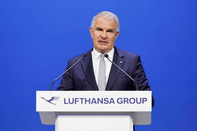 Carsten Spohr bei der Hauptversammlung der Deutschen Lufthansa AG in der Messe Frankfurt, Halle 5.1 & Congress Center. Frankfurt, 12.05.2026
