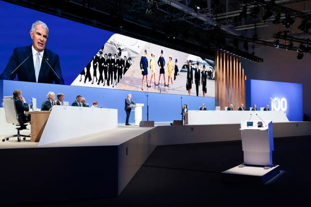 Carsten Spohr bei der Hauptversammlung der Deutschen Lufthansa AG in der Messe Frankfurt, Halle 5.1 & Congress Center. Frankfurt, 12.05.2026