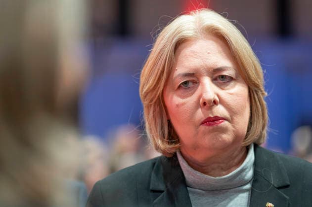 Bärbel Bas beim DGB EUR, Deutschland, Berlin, 12.05.2026: Bärbel Bas (SPD), Bundesministerin für Arbeit und Soziales besucht den 23. DGB Bundeskongress und hält eine Rede.