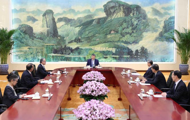 (260512) -- BEIJING, May 12, 2026 -- Chinese President Xi Jinping meets with Khaled El-Enany, director-general of the United Nations Educational, Scientific and Cultural Organization (UNESCO), at the Great Hall of the People in Beijing, capital of China, May 12, 2026. ) CHINA-BEIJING-XI JINPING-UNESCO CHIEF-MEETING (CN) HuangxJingwen