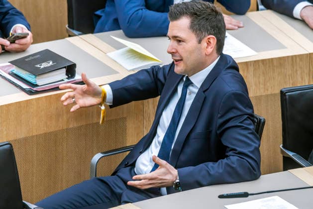 Konstituierende Sitzung des 18. Landtags von Baden-Württemberg. Tobias Vogt soll neuer Vorsitzender der CDU-Fraktion werden. Kurios: Grüne und CDU sind mit jeweils 56 Abgeordneten gleich stark. AfD haben 35 Abgeordnete, die SPD 10. 12.05.2026, Stuttgart, Baden-Württemberg, Deutschland