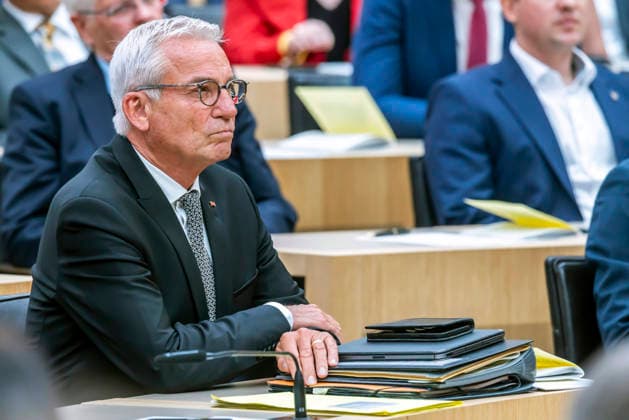 Konstituierende Sitzung des 18. Landtags von Baden-Württemberg. Der neugewählte Landtagspräsident Thomas Strobl, CDU. 12.05.2026, Stuttgart, Baden-Württemberg, Deutschland