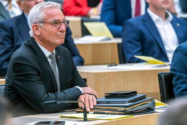 Konstituierende Sitzung des 18. Landtags von Baden-Württemberg. Der neugewählte Landtagspräsident Thomas Strobl, CDU. 12.05.2026, Stuttgart, Baden-Württemberg, Deutschland