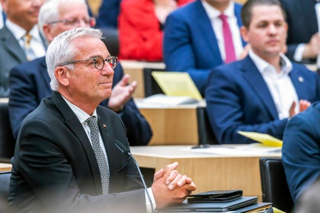 Konstituierende Sitzung des 18. Landtags von Baden-Württemberg. Der neugewählte Landtagspräsident Thomas Strobl, CDU. 12.05.2026, Stuttgart, Baden-Württemberg, Deutschland