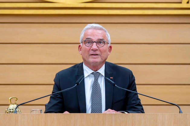 Konstituierende Sitzung des 18. Landtags von Baden-Württemberg. Der neugewählte Landtagspräsident Thomas Strobl, CDU. 12.05.2026, Stuttgart, Baden-Württemberg, Deutschland
