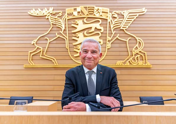 Konstituierende Sitzung des 18. Landtags von Baden-Württemberg. Der neugewählte Landtagspräsident Thomas Strobl, CDU. 12.05.2026, Stuttgart, Baden-Württemberg, Deutschland