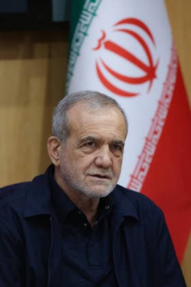 May 12, 2026, Tehran, Iran: Iranian President MASOUD PEZESHKIAN during a meeting of Police Command of the Islamic Republic of Iran officials. Tehran Iran - ZUMAi98_ 20260512_zih_i98_036 Copyright: xIranianxPresidencyx