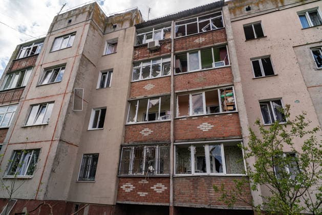 Aftermath of Russian drone attack in Kharkiv KHARKIV, UKRAINE - MAY 12: A view of a damaged apartment after a drone attack in the city of Barvinkove in the Kharkiv region, Ukraine on May 12, 2026. More than 30 apartments were damaged, as the members of Proliska arrived at the location to help the residents affected by the attack. Carlo Bravo Anadolu Kharkiv Ukraine. Editorial use only. Please get in touch for any other usage.  Copyright: x2026xAnadoluxCarloxBravox