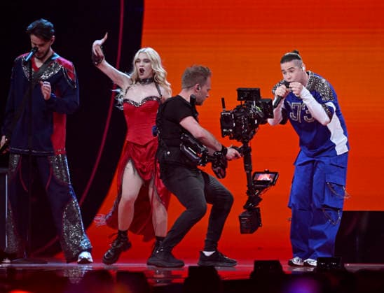 VIENNA, AUSTRIA 20260512 Satoshi representing Moldova with the entry Viva, Moldova during the semi-final 1 of the 70th edition of the Eurovision Song Contest ESC in the Wiener Stadthalle in Vienna, Austria, Tuesday, May 12, 2026 VIENNA AUSTRIA x10070x  Copyright: xJessicaxGow TTx EUROVISION 2026 SEMIFINAL 1 MtvydHAJ_AQ