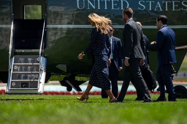 President Donald Trump Departs for Beijing, China Eric Trump, Laura Trump, and Secretary of State Marco Rubio board Marine One on the South Lawn of the White House in Washington, DC for Beijing, China on Tuesday, May 12, 2026. Trump and Chinese President Xi Jinping are expected to discuss trade, artificial intelligence, export controls, Taiwan and the Iran war. Photo by Bonnie Cash Pool ABACAPRESS.COM WASHINGTON DC United States  Copyright: xPool ABACAx