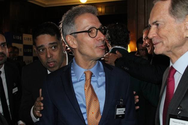 RECORD DATE NOT STATED 15th LIDE Brazil Investment Forum 2026-New York. (NEW) 15th LIDE Brazil Investment Forum 2026 -New York . May 12, 2026, New York, USA: Romeu Zema of Novo party, former Governor of Minas Gerais and Brazil s 2026 Presidential candidate during the 15th LIDE Brazil Investment Forum 2026 taking place at Harvard Club in Manhattan, New York Credit: Niyi Fote Thenews2(Foto: Niyi Fote Thenews2 imago images) 15th LIDE Brazil Investment Forum 2026-New York.  Copyright: xNiyixFotex