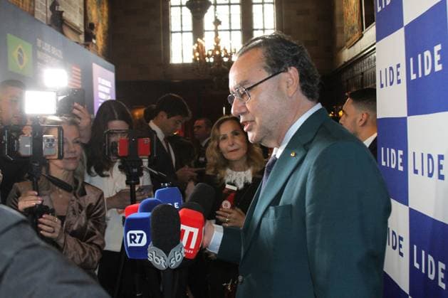 RECORD DATE NOT STATED 15th LIDE Brazil Investment Forum 2026-New York. (NEW) 15th LIDE Brazil Investment Forum 2026 -New York . May 12, 2026, New York, USA: Press Conference with Augusto Cury of Avante Party, Brazil s 2026 Presidential candidate during the 15th LIDE Brazil Investment Forum 2026 taking place at Harvard Club in Manhattan, New York Credit: Niyi Fote Thenews2(Foto: Niyi Fote Thenews2 imago images) 15th LIDE Brazil Investment Forum 2026-New York.  Copyright: xNiyixFotex
