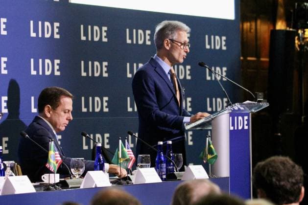 RECORD DATE NOT STATED 15th LIDE Brazil Investment Forum 2026-New York. (NEW) 15th LIDE Brazil Investment Forum 2026 -New York . May 12, 2026, New York, USA: Romeu Zema of Novo party, former Governor of Minas Gerais and Brazil s 2026 Presidential candidate during the 15th LIDE Brazil Investment Forum 2026 taking place at Harvard Club in Manhattan, New York Credit: Niyi Fote Thenews2(Foto: Niyi Fote Thenews2 imago images) 15th LIDE Brazil Investment Forum 2026-New York.  Copyright: xNiyixFotex