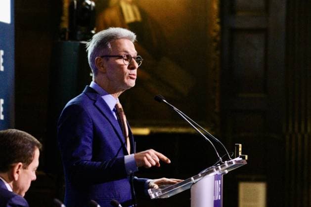 RECORD DATE NOT STATED 15th LIDE Brazil Investment Forum 2026-New York. (NEW) 15th LIDE Brazil Investment Forum 2026 -New York . May 12, 2026, New York, USA: Romeu Zema of Novo party, former Governor of Minas Gerais and Brazil s 2026 Presidential candidate during the 15th LIDE Brazil Investment Forum 2026 taking place at Harvard Club in Manhattan, New York Credit: Niyi Fote Thenews2(Foto: Niyi Fote Thenews2 imago images) 15th LIDE Brazil Investment Forum 2026-New York.  Copyright: xNiyixFotex