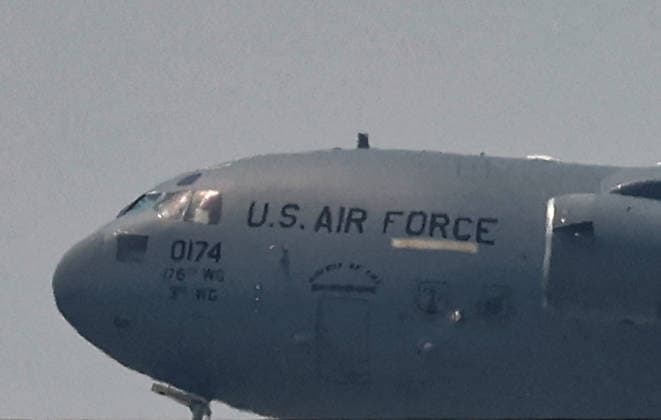 BEIJING, CHINA - MAY 12: U.S. Air Force C-17 Globemaster III aircraft arrives at Beijing Capital International Airport ahead of U.S. President Donald Trump s China visit on May 12, 2026 in Beijing, China. At the invitation of Chinese President Xi Jinping, U.S. President Donald Trump will pay a state visit to China from May 13 to 15.  Copyright: xVCGx 111640975763