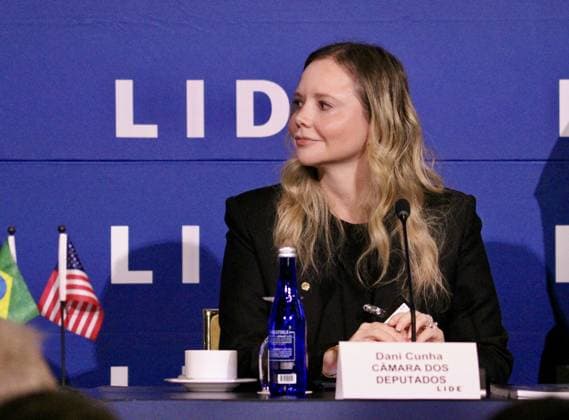 RECORD DATE NOT STATED 15th LIDE Brazil Investment Forum 2026-New York. (NEW)15th LIDE Brazil Investment Forum 2026 -New York . May 12, 2026, New York, USA: Federal Deputy, Dani Cunha during the 15th LIDE Brazil Investment Forum 2026 taking place at Harvard Club in Manhattan, New York Credit: Niyi Fote Thenews2(Foto: Niyi Fote Thenews2 imago images) 15th LIDE Brazil Investment Forum 2026-New York.  Copyright: xNiyixFotex