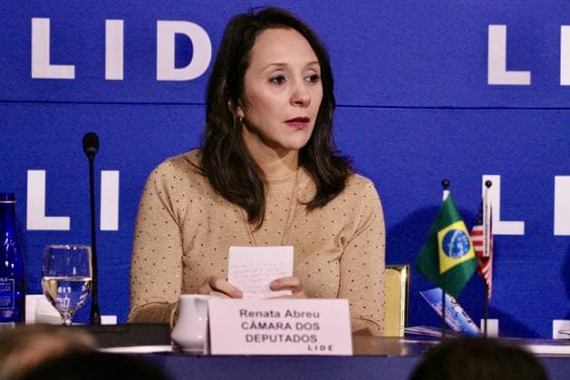RECORD DATE NOT STATED 15th LIDE Brazil Investment Forum 2026-New York. (NEW)15th LIDE Brazil Investment Forum 2026 -New York . May 12, 2026, New York, USA: Federal Deputy, Renata Abreu during the 15th LIDE Brazil Investment Forum 2026 taking place at Harvard Club in Manhattan, New York Credit: Niyi Fote Thenews2(Foto: Niyi Fote Thenews2 imago images) 15th LIDE Brazil Investment Forum 2026-New York.  Copyright: xNiyixFotex
