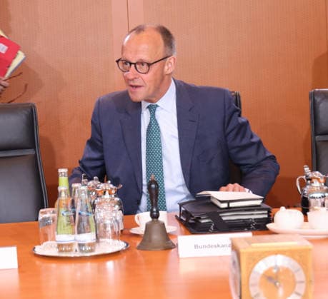 Bundeskabinett und Bundeskanzler Merz 13.05.2026, Germany, Berlin, Bundeskanzleramt, 44. Bundeskabinett, Bundeskanzler Friedrich Merz , Bundesfinanzminister Lars Klingbeil und Bundesinnenminister Alexander Dobrindt Berlin Berlin Germany