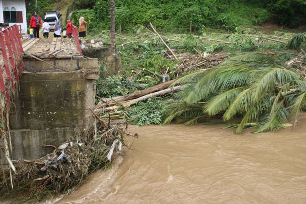 Aftermath of flood in Sumatra TANAH DATAR, INDONESIA - MAY 13: A view of the destruction among the wooden debris affected by floods in Tanah Datar, West Sumatera Province, Indonesia on May 13, 2026. The structures affected by the floods include residential homes, vehicle, irrigation dam, two village bridge, subdistrict roads, and the rice field. Adi Prima Anadolu Tanah Datar Indonesia. Editorial use only. Please get in touch for any other usage.  Copyright: x2026xAnadoluxAdixPrimax