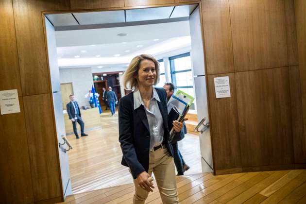 May 13, 2026: Kaja Kallas , high Representative for Foreign Affairs and Security Policy and Vice-President of the European Commission arrived for the weekly meeting of the College of Commissioners at the European Commission headquarters in Brussels, Belgium, 13.05.2026. Commissioners are discussing the future of EU cohesion policy, potential restructuring of DG REGIO and plans to strengthen centralized investment tools focused on competitiveness and defence within the European Union budget framework. . - ZUMAw80_ 20260513_faf_w80_005 Copyright: xWiktorxDabkowskix