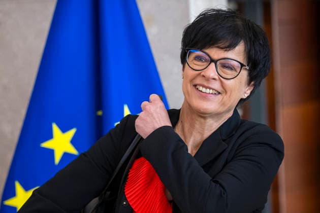 May 13, 2026: Marta Kos , EU Commissioner for Enlargement arrives for the weekly meeting of the College of Commissioners at the European Commission headquarters in Brussels, Belgium, 13.05.2026. The College is expected to discuss the future of EU cohesion policy, possible restructuring of the European Commissions regional policy department DG REGIO and broader plans to redirect EU spending toward competitiveness and defence priorities. . - ZUMAw80_ 20260513_faf_w80_023 Copyright: xWiktorxDabkowskix