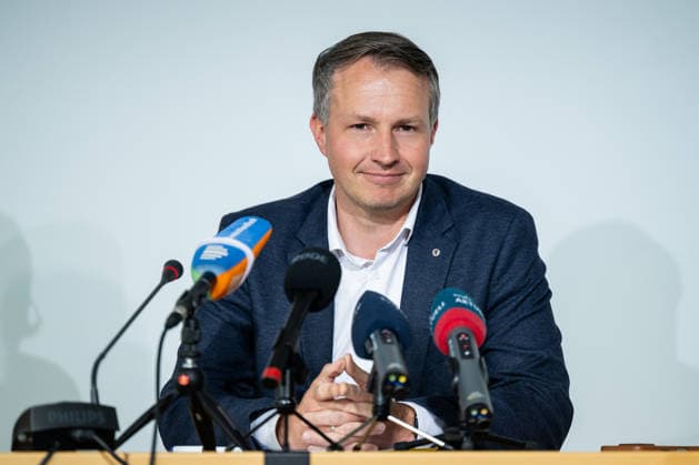 LANDESPRESSEKONFERENZ THÜRINGEN 13 05 2026 - Erfurt: Der Vorsitzende der CDU-Fraktion im Thüringer Landtag, Andreas Bühl (CDU), in der Landespressekonferenz Thüringen am 13. Mai 2026. _________________