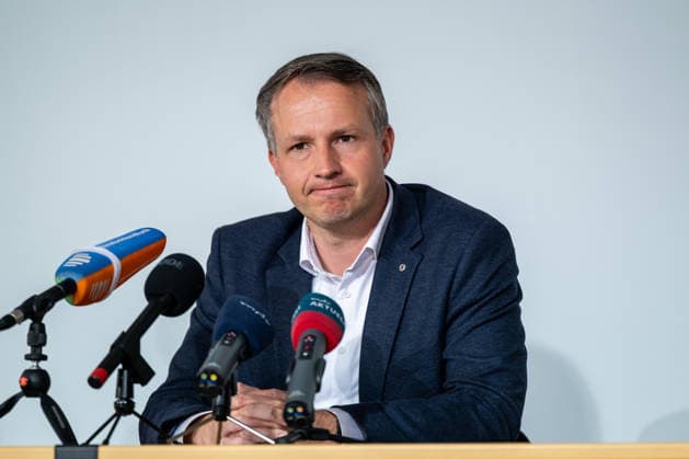 LANDESPRESSEKONFERENZ THÜRINGEN 13 05 2026 - Erfurt: Der Vorsitzende der CDU-Fraktion im Thüringer Landtag, Andreas Bühl (CDU), in der Landespressekonferenz Thüringen am 13. Mai 2026. _________________