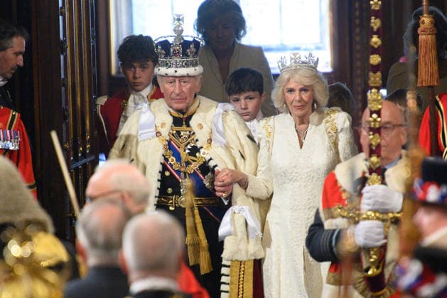 State Opening Of Parliament At Houses Of Parliament, London, England - Wednesday 13 May 2026 King Charles III and Queen Camilla walk through Royal Gallery for the State Opening of Parliament at Houses Of Parliament, London, England, UK on Wednesday 13 May, 2026., Credit:Justin Ng Avalon UK, England, London, Houses Of Parliament Copyright: xJustinxNgx xAvalonx 1098555181