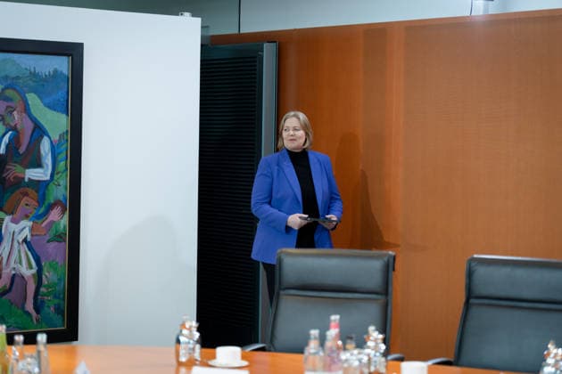Kabinettsitzung, Bundesregierung, Auftakt Auftakt, Kabinettsitzung, Bundesregierung, Bärbel Bas, Bundesministerin, Arbeit, Soziales Berlin Berlin GER