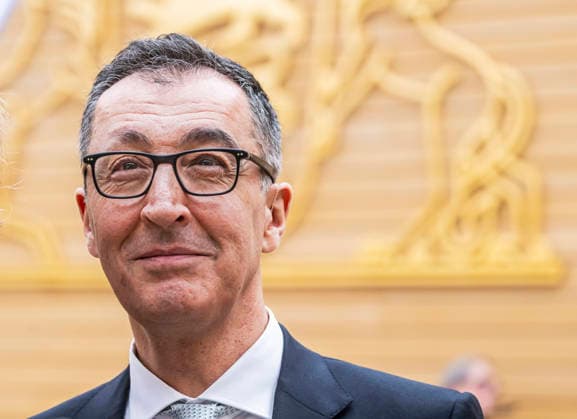 Cem Özdemir ist neuer Ministerpräsident des Landes Baden-Württemberg. Am 13. Mai wurde der Politiker der Partei Die Grünen im Landtag vereidigt. 13.05.2026, Stuttgart, Baden-Württemberg, Deutschland